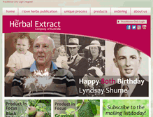 Tablet Screenshot of herbalextracts.com.au